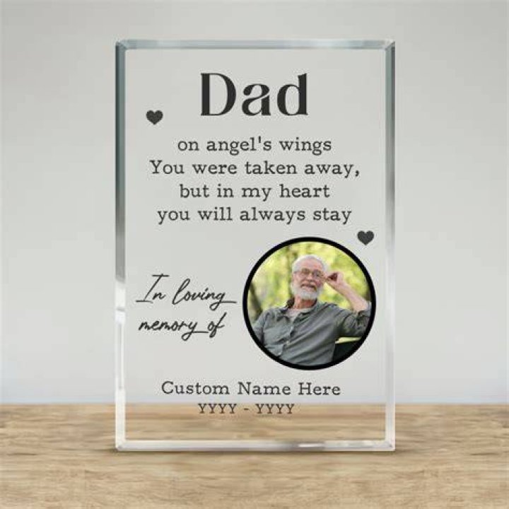 Dad Memorial Plaque Personalized Memorial Plaque