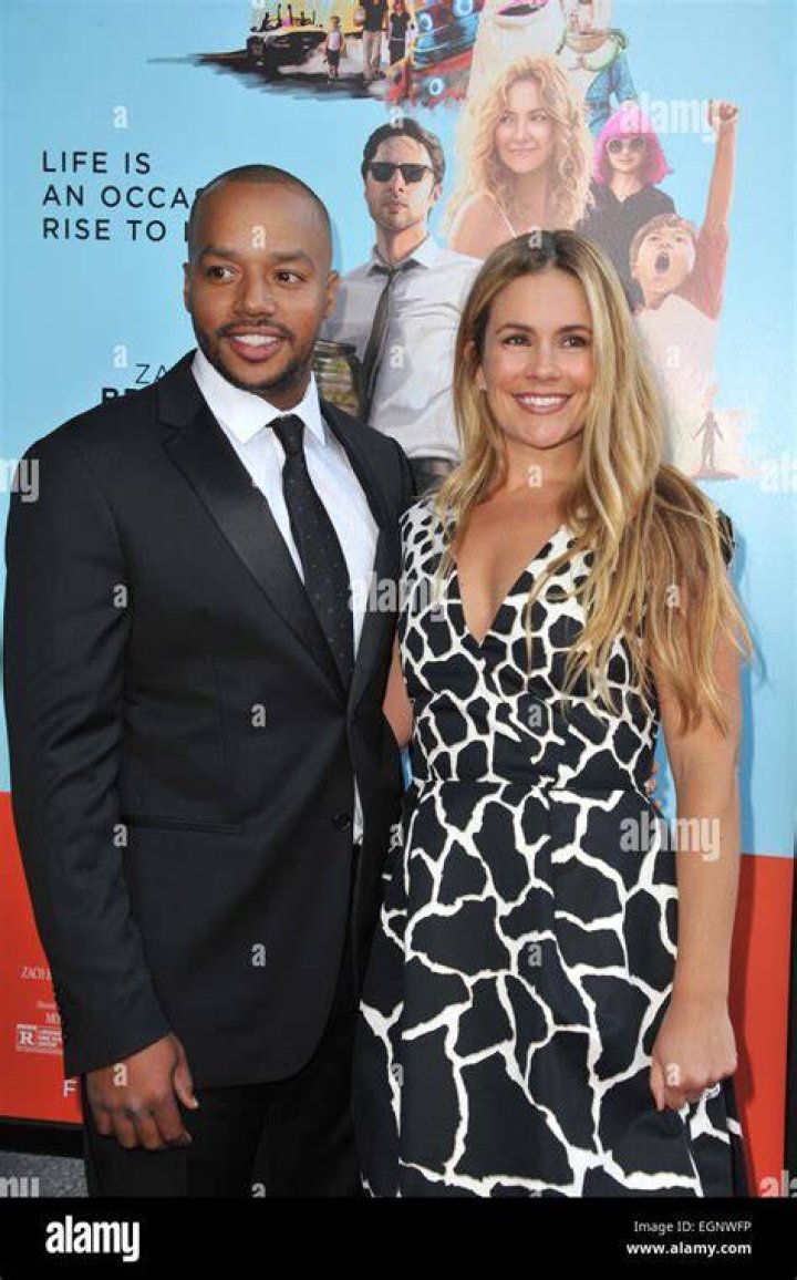 Donald Faison and wife CaCee Cobb attend Wish I Was Here premiere in