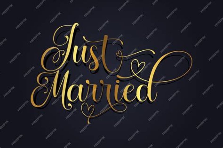 Just married lettering AD , AD, Ad, lettering, married Just