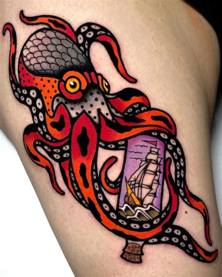 neo traditional tattoo octopus at DuckDuckGo in 2020 Octopus tattoo