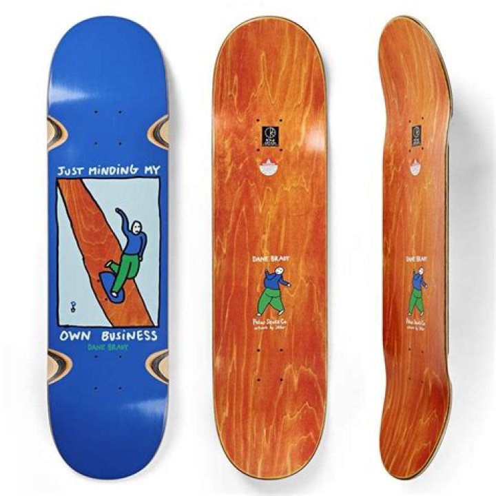 Polar Skateboards Dane Brady Just Minding My Own Business Red