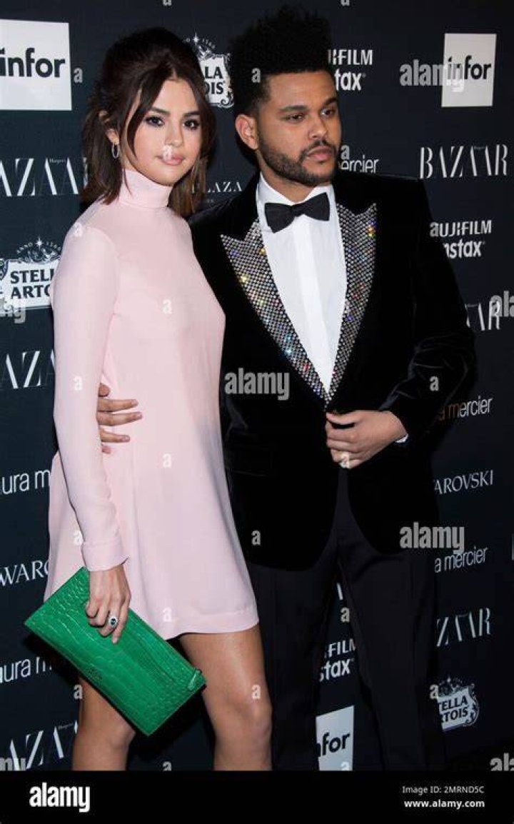 Selena Gomez, left, and Abel Tesfaye, known professionally as The