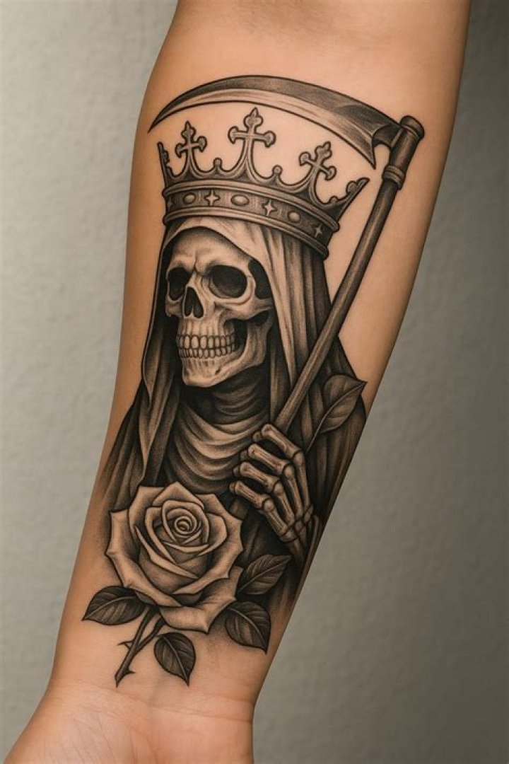 Tattoos de la Santa Muerte originales Im&aacute;genes de la Santa Muerte