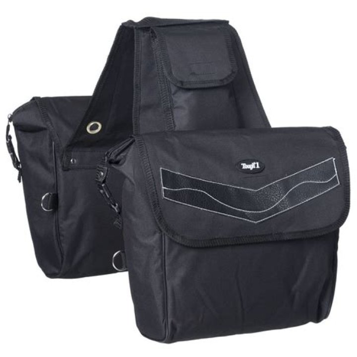 Tough1 Canvas Saddle Bag Black in 2021 Black