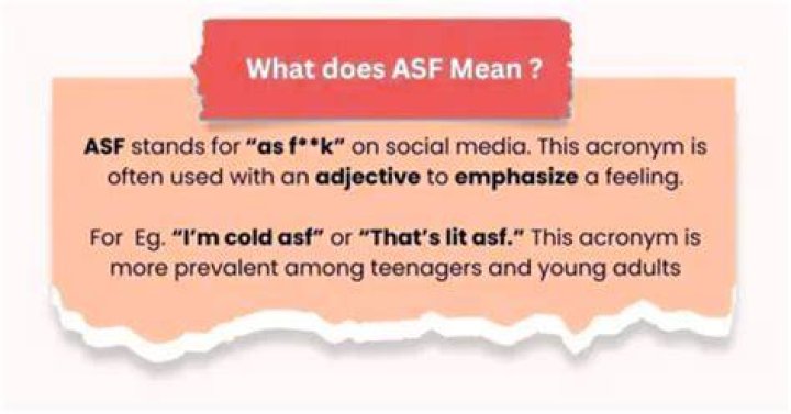 What Does Asf Mean Text
