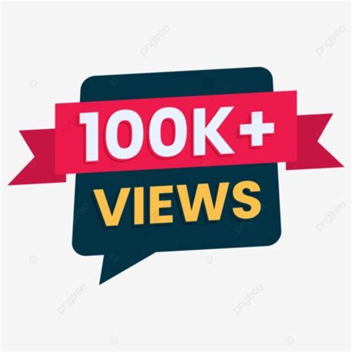 Youtube 100k Plus Views Label Set, 100k Views, 200k Views, 500k Views